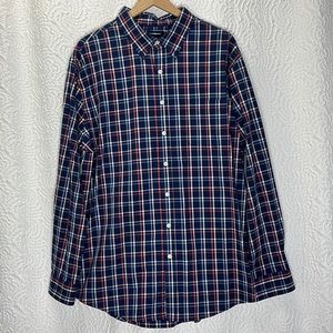 CROFT & BARROW Plaid Long Sleeve Button Down Collared Shirt